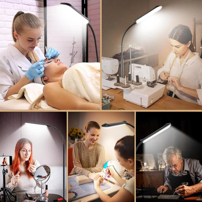 Modern Adjustable LED Floor Lamp – Remote Control with Dimmable Brightness & Color Temperature