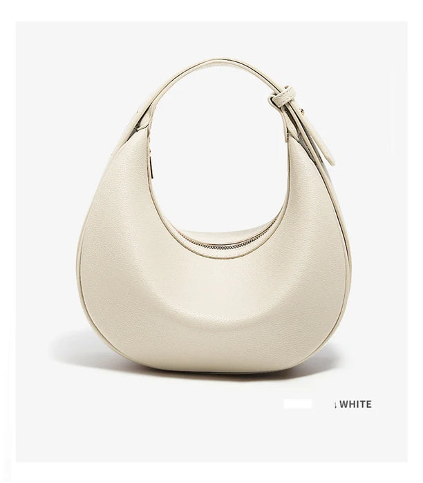 Chic Half-Moon Leather Handbag – Stylish Crossbody Bag for Women, Ideal Gift for Loved Ones - Samanta Factory