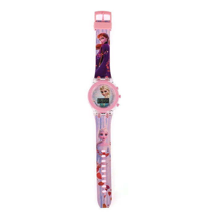 Cartoon Digital Kids Watch – Waterproof Flashing LED Light Watch for Girls & Boys - Samanta Factory