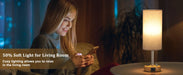 Bedside Table Lamp – Dimmable Lighting with USB-A & USB-C Charging Ports - Samanta Factory
