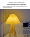 Wooden Tripod Floor Lamp – Hand-Knitted Fabric Shade with E26 Dimmable LED - Samanta Factory