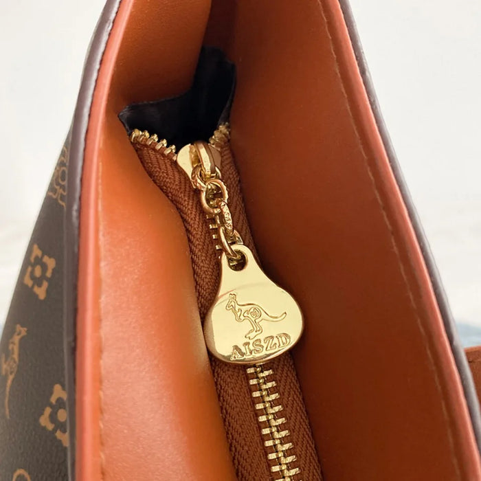 Luxurious Women’s Leather Shoulder Bag – Stylish Microfiber Synthetic Leather Casual Tote - Samanta Factory