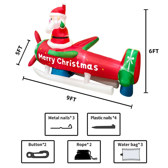 Inflatable Santa Claus Decoration – Outdoor Christmas Yard Display