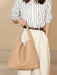 Stylish Split Leather Bucket Shoulder Bag – Versatile Women’s Handbag for Work & Casual Outings - Samanta Factory