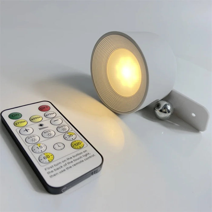 Rechargeable LED Wall Light – Touch Control with 3 Colour Modes & Adjustable 360° Rotation - Samanta Factory