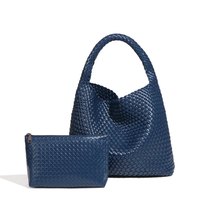 Stylish Split Leather Bucket Shoulder Bag – Versatile Women’s Handbag for Work & Casual Outings - Samanta Factory