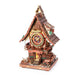 Wooden cuckoo clock 3D puzzle with LED lights and swinging pendulum