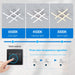 Modern LED Ceiling Light – 24W Surface-Mounted Fixture with 3-Color Modes - Samanta Factory