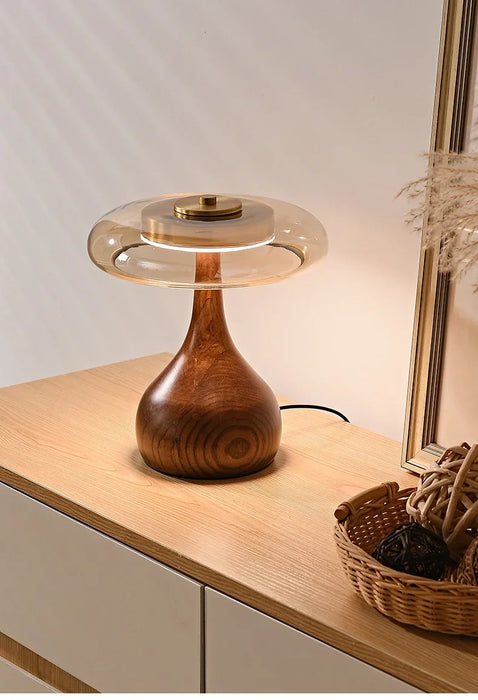 French Retro Floor Lamp – Luxury LED Table & Bedside Lighting with Clear Glass Shade