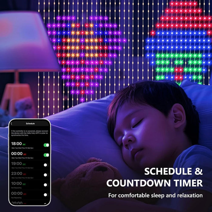 Smart LED Curtain Light – Multicolour & USB Powered