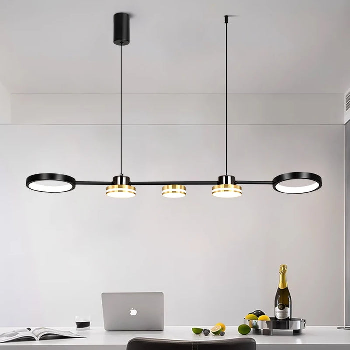 Modern Ring Pendant Light – 48W LED Chandelier with Soft Eye-Care Illumination