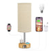 Bedside Table Lamp – Dimmable Lighting with USB-A & USB-C Charging Ports - Samanta Factory