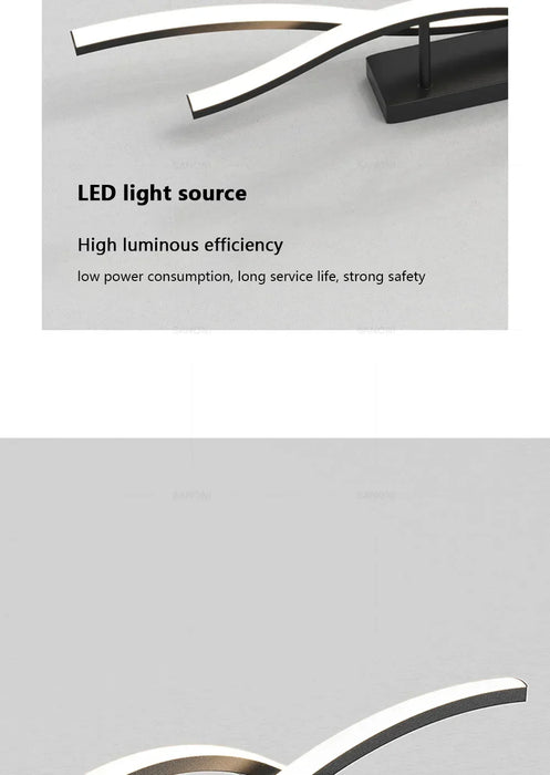 LED Ceiling Light – Simple Line Design for Modern Kitchens, Bedrooms, and Dining Areas