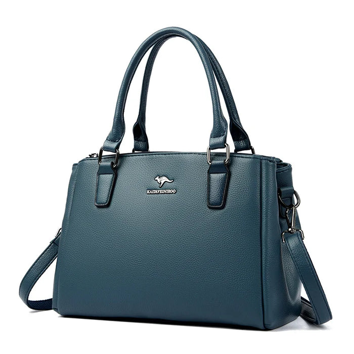 Women’s Vintage Tote Shoulder Bag – Large Capacity Crossbody - Samanta Factory