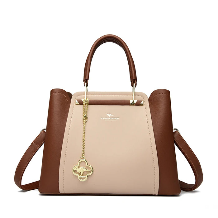 Designer Inspired PU Leather Shoulder Bag – Luxury Casual Tote for Women - Samanta Factory