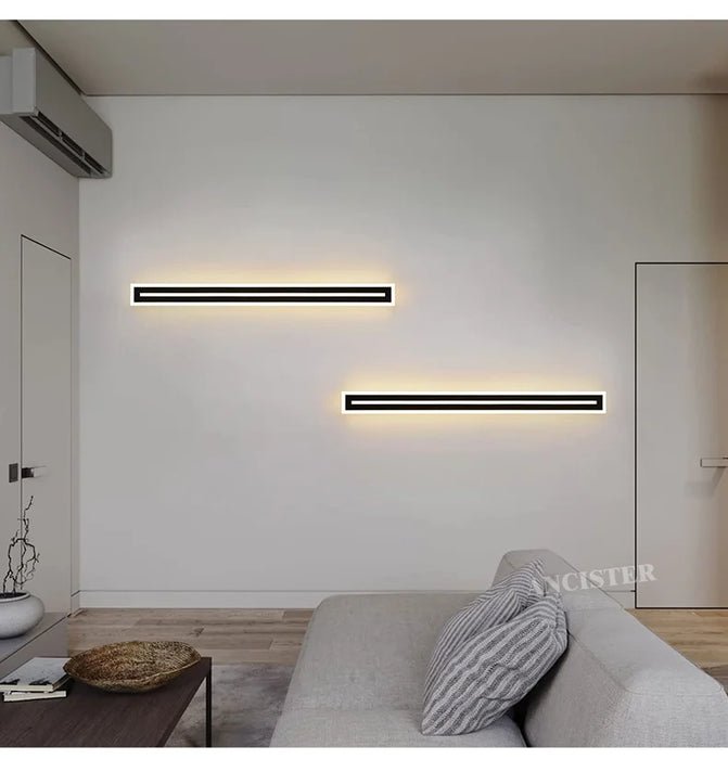 Outdoor LED Wall Light – Waterproof IP65 Long Strip Sconce for Porch & Courtyard - Samanta Factory