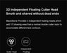Electric Shaver for Men – 3D Floating Heads with Auto-Grinding Blades & Smart ESM System - Samanta Factory