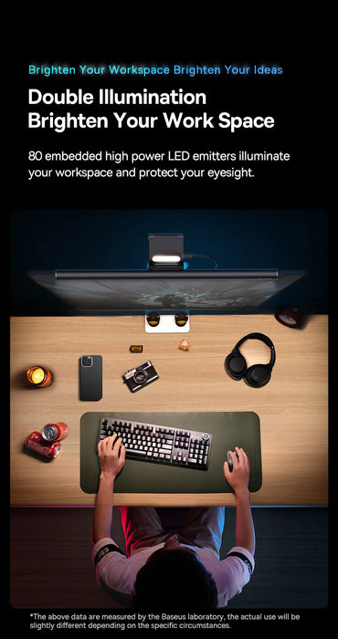 LED Screen Light Bar – Asymmetric Eye-Care Desk Lamp