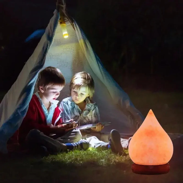 Himalayan Salt Lamp – Color-Changing LED with USB & Natural Air Purification - Samanta Factory