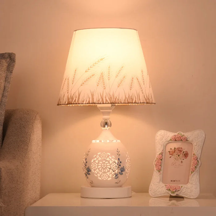 Crystal Table Lamp – Elegant Bedside Light with Polished Chrome Finish