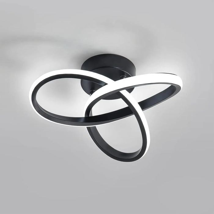 Modern LED Ceiling Light – Stepless Dimmable with Iron & Acrylic Design