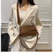 Women’s PU Saddle Bag – Stylish Hasp Closure & Interior Zipper Pocket - Samanta Factory