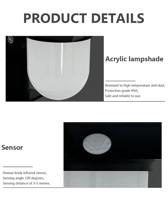 Solar Garden Light – Motion Sensor LED with Triple Modes and IP65 Weatherproof Design