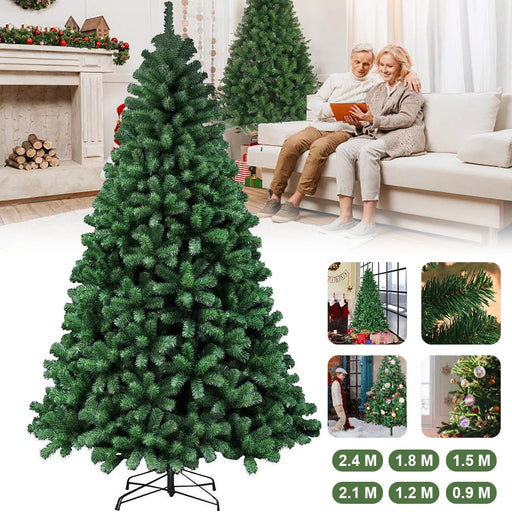 Large artificial Christmas tree for indoor and outdoor festive decor