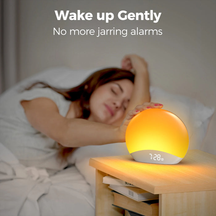 Sunrise Alarm Clock & Sound Machine – All-in-One Sleep Aid with Nature Sounds & Gentle Wake-Up Light - Samanta Factory