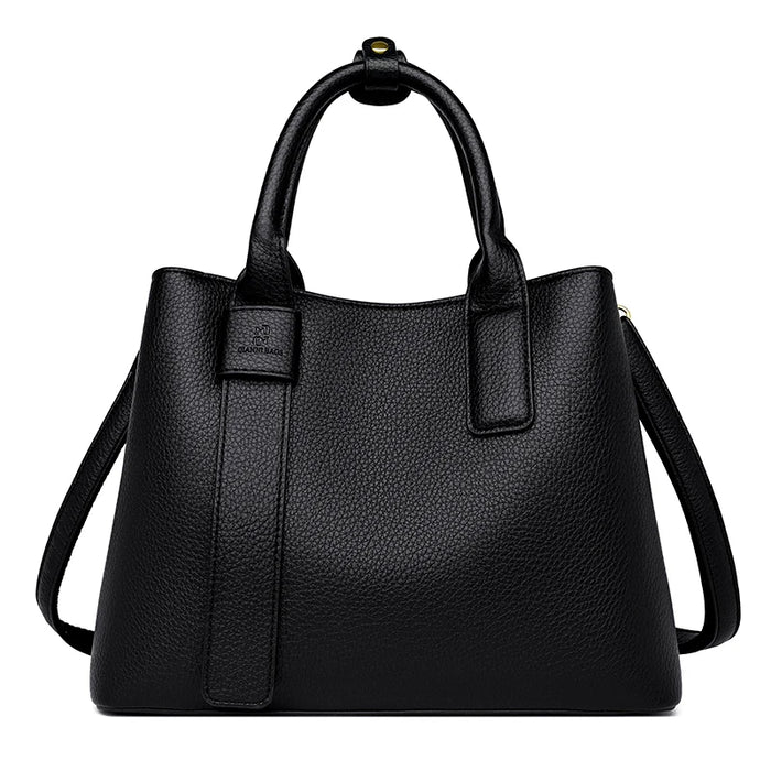 Women’s PU Leather Business Handbag – Saffiano Tote with Adjustable Shoulder Strap - Samanta Factory