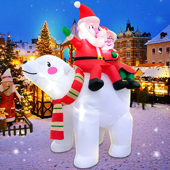 Inflatable Santa Claus Decoration – Outdoor Christmas Yard Display