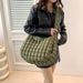 Women’s Puffer Shoulder Bag – Fashion Bubble Tote with Large Capacity - Samanta Factory