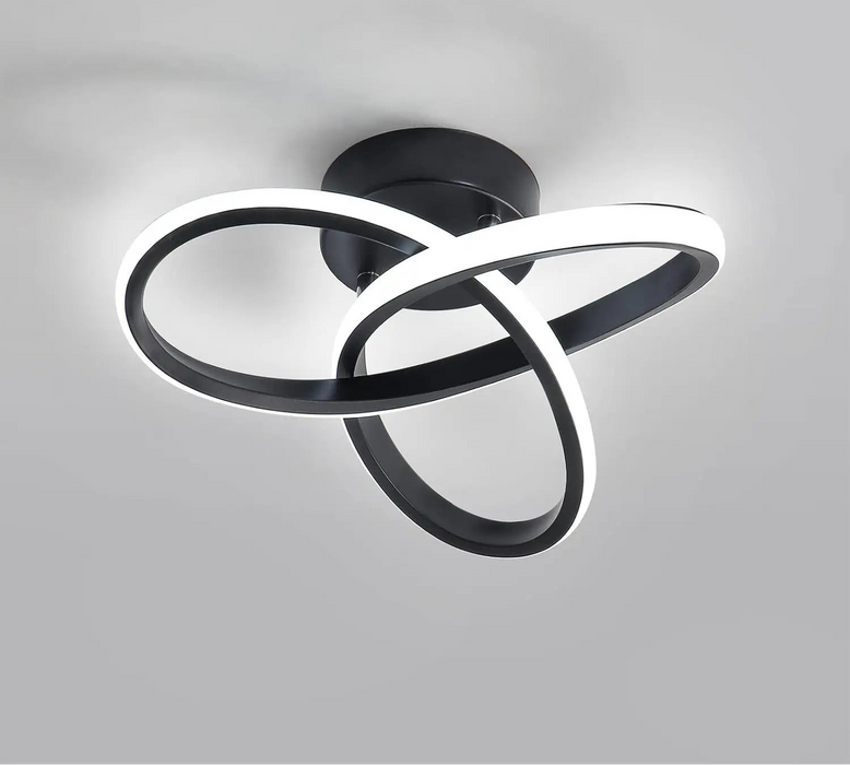 Modern LED Ceiling Light – Stepless Dimmable with Iron & Acrylic Design