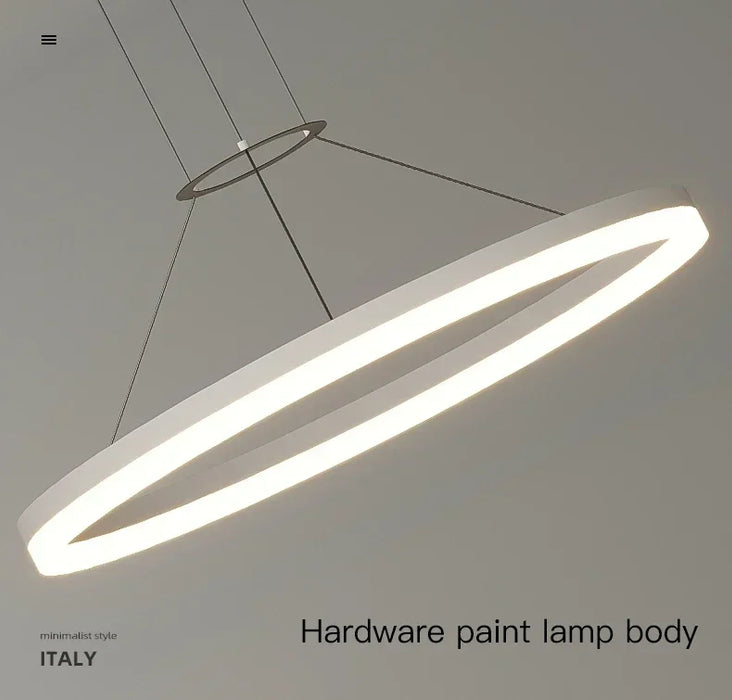 Modern LED Pendant Light – Adjustable Brightness & Color with Remote Control - Samanta Factory