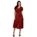 A-Line Casual Midi Dress – High Stretch Polyester for All-Day Comfort - Samanta Factory
