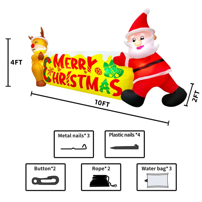 Inflatable Santa Claus Decoration – Outdoor Christmas Yard Display