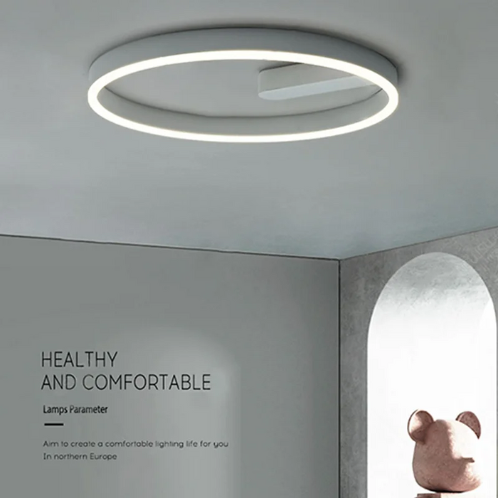 LED Ceiling Light – Modern Surface-Mounted Design with Dimmable Remote Control