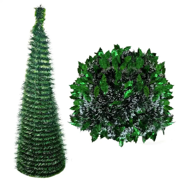Artificial Christmas Tree – Foldable Gradient Design with Non-Slip Base