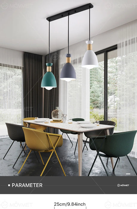 Modern Pendant Light – Triple Head Design with E27 Base for Stylish Interiors - Samanta Factory