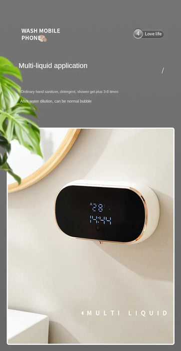 Automatic Foaming Soap Dispenser – Touchless Smart Sensor with USB Rechargeable & Wall Mount Design - Samanta Factory