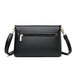Women’s Genuine Leather Shoulder Bag – Square Ruched Handbag with Hasp Closure - Samanta Factory