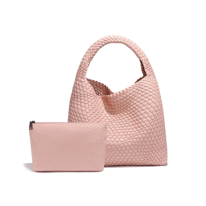 Stylish Split Leather Bucket Shoulder Bag – Versatile Women’s Handbag for Work & Casual Outings - Samanta Factory