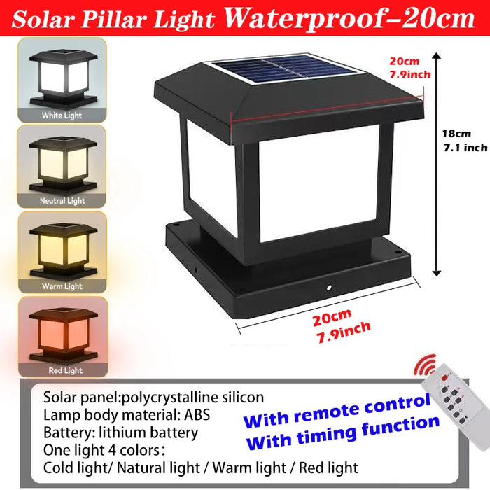 Solar LED Wall Light – Waterproof 4-Color Emergency Outdoor Lamp