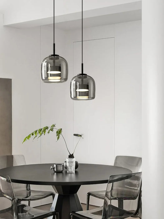 Pendant Light – Nordic Glass Design with Adjustable Height & Warm LED Illumination - Samanta Factory