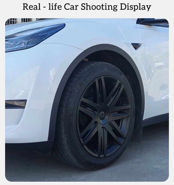 Design for TESLA 19 Inch Star Wheel Caps 4PCS Hubcap Automobile Hub Cap Full Rim Cover Accessories for Tesla Model Y 2020-2024 - Samanta Factory