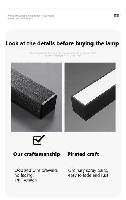 LED Ceiling Light – Modern 4-Bulb Aluminum Fixture for Living Spaces