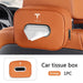 PU Leather Car Tissue Holder – Seat Back & Door Storage - Samanta Factory