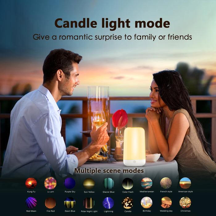 Smart RGB Night Light Lamp – Touch Control with App - Samanta Factory