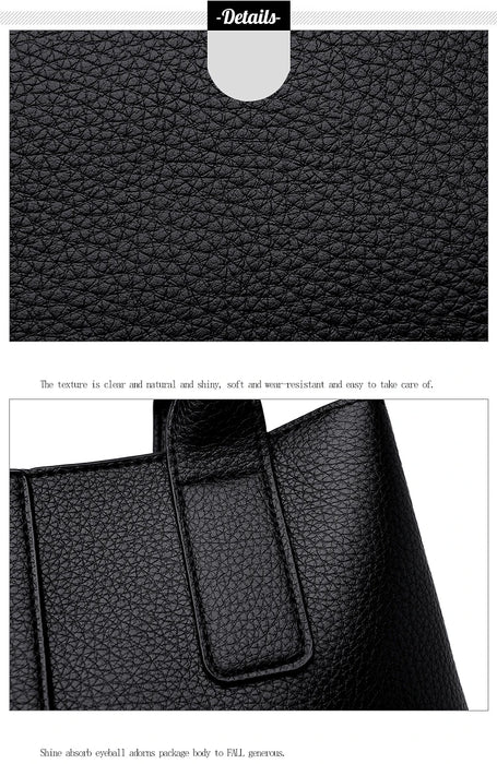 Women’s PU Leather Business Handbag – Saffiano Tote with Adjustable Shoulder Strap - Samanta Factory