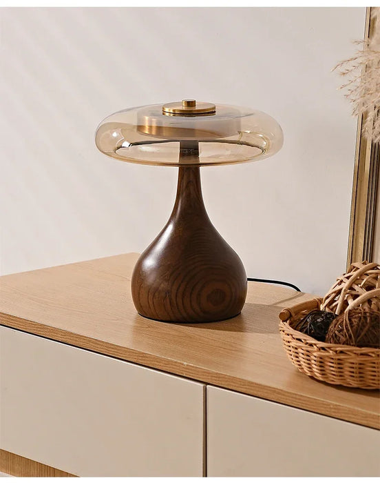 French Retro Floor Lamp – Luxury LED Table & Bedside Lighting with Clear Glass Shade